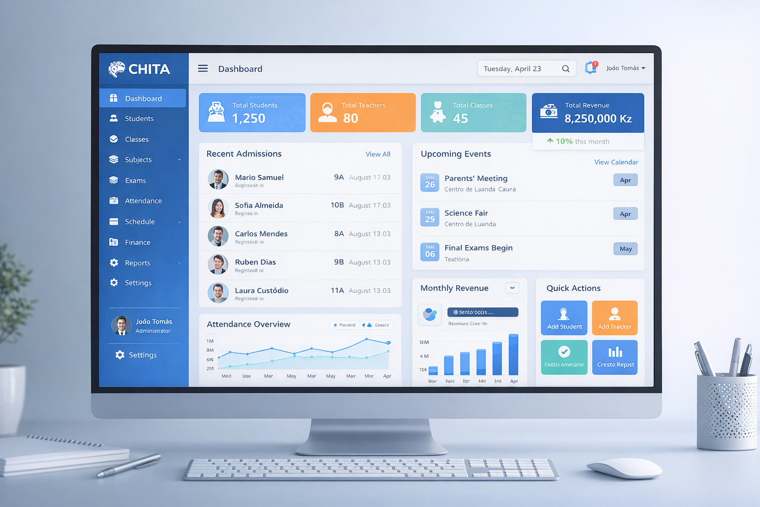 Chita - Sistema de Gestão Escolar